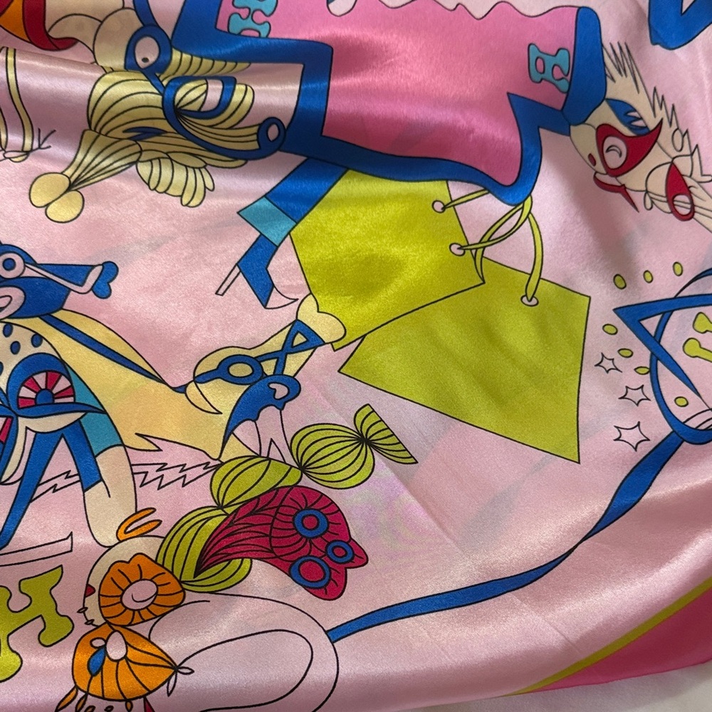 Colorful Designer 100% Polyester Scarf - Picture 11 of 11